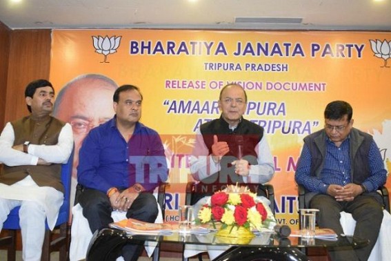 Himanta on the side, Arun Jaitley's vision document turned 'blurred vision' for rooting out Corruption : Sarada Chit Fund tainted Himanta no different than Rose valley Chit Fund scamsters Himanta on the side, Arun Jaitley's vision document turned 'blurred vision' for rooting out Corruption : Sarada Chit Fund tainted Himanta no different than Rose valley Chit Fund scamsters